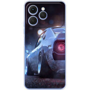Чохол BoxFace Tecno Spark 40 Silver Car