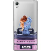 Прозрачный чехол Uprint Sony Xperia X F5122 Boss Babe