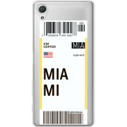 Прозрачный чехол Uprint Sony Xperia X F5122 Ticket Miami