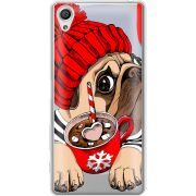 Прозрачный чехол Uprint Sony Xperia X F5122 Winter Puggy
