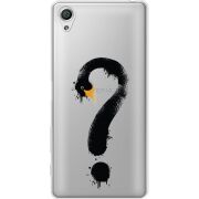 Прозрачный чехол Uprint Sony Xperia X F5122 Swan question