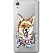 Прозрачный чехол Uprint Sony Xperia X F5122 Winking Fox
