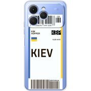Прозорий чохол BoxFace Tecno Spark 40 Ticket Kiev