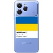 Прозорий чохол BoxFace Tecno Spark 40 Pantone вільний синій