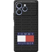 Чорний чохол BoxFace Tecno Spark 40 Tommy Print