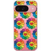 Прозорий чохол BoxFace Google Pixel 10 Hippie Flowers
