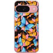 Прозорий чохол BoxFace Google Pixel 10 Butterfly Morpho
