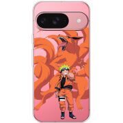 Прозорий чохол BoxFace Google Pixel 10 Naruto and Kurama
