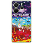 Чохол BoxFace Xiaomi Redmi Note 14 4G Global version Minecraft World Beyond