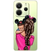 Прозорий чохол BoxFace Xiaomi Redmi Note 14 4G Global version Mouse Mommy