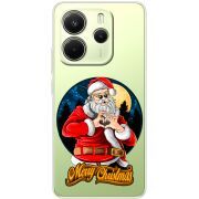 Прозорий чохол BoxFace Xiaomi Redmi Note 14 4G Global version Cool Santa