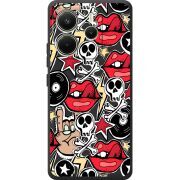 Чорний чохол BoxFace Xiaomi Redmi Note 14 4G Global version Rock Graffiti