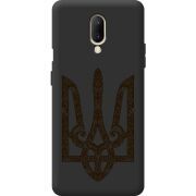 Чорний чохол BoxFace OnePlus 7 Ukrainian Trident