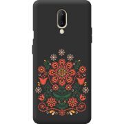 Чорний чохол BoxFace OnePlus 7 Ukrainian Ornament
