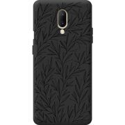 Чорний чохол BoxFace OnePlus 7 Leaves