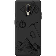 Чорний чохол BoxFace OnePlus 7 Mountains