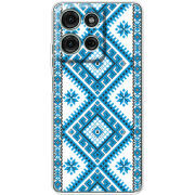 Чохол BoxFace Motorola Moto G56 Блакитний Орнамент