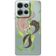 Прозорий чохол BoxFace Motorola Moto G56 Cute Mermaid