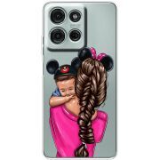 Прозорий чохол BoxFace Motorola Moto G56 Mouse Mommy