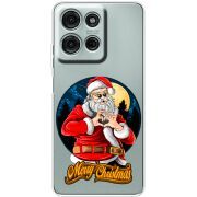 Прозорий чохол BoxFace Motorola Moto G56 Cool Santa