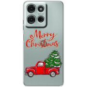 Прозорий чохол BoxFace Motorola Moto G56 Holiday Car