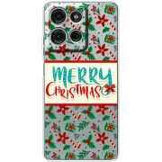 Прозорий чохол BoxFace Motorola Moto G56 Vintage Christmas Pattern