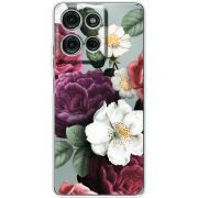 Прозорий чохол BoxFace Motorola Moto G56 Floral Dark Dreams