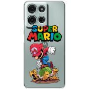 Прозорий чохол BoxFace Motorola Moto G56 Super Mario
