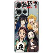 Прозорий чохол BoxFace Motorola Moto G56 Незуко та друзі