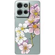Прозорий чохол BoxFace Motorola Moto G56 Cherry Blossom