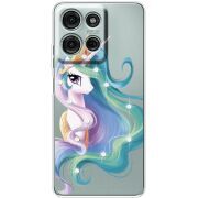 Чохол зі стразами Motorola Moto G56 Unicorn Queen