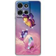 Чохол зі стразами Motorola Moto G56 Butterflies