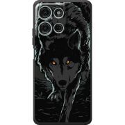 Чорний чохол BoxFace Motorola Moto G56 Wolf