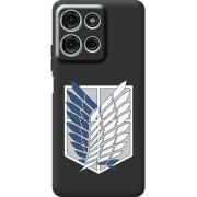 Чорний чохол BoxFace Motorola Moto G56 Атака Титанов Крылья Свободы