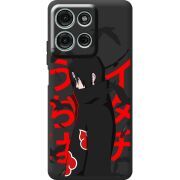 Чорний чохол BoxFace Motorola Moto G56 Учиха Итачи