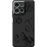 Чорний чохол BoxFace Motorola Moto G56 Mountains