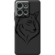 Чорний чохол BoxFace Motorola Moto G56 Wolf