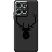 Чорний чохол BoxFace Motorola Moto G56 Deer