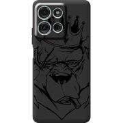 Чорний чохол BoxFace Motorola Moto G56 Bear King