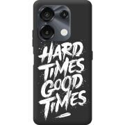 Чорний чохол BoxFace Umidigi G9 Hard Times Good Times