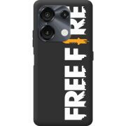 Чорний чохол BoxFace Umidigi G9 Free Fire White Logo