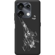 Чорний чохол BoxFace Umidigi G9 Військовий літак