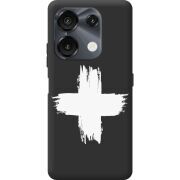 Чорний чохол BoxFace Umidigi G9 Білий хрест ЗСУ