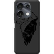 Чорний чохол BoxFace Umidigi G9 Wolf and Raven