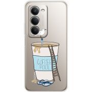 Прозорий чохол BoxFace Xiaomi Redmi 15 171 mm Segull in Cofee Pool