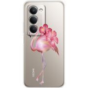 Прозорий чохол BoxFace Xiaomi Redmi 15 171 mm Floral Flamingo
