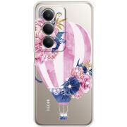 Чохол зі стразами Xiaomi Redmi 15 171 mm Pink Air Baloon