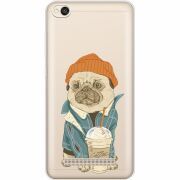 Прозрачный чехол Uprint Xiaomi Redmi 4A Dog Coffeeman