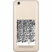 Прозрачный чехол Uprint Xiaomi Redmi 4A Blah Blah