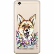 Прозрачный чехол Uprint Xiaomi Redmi 4A Winking Fox